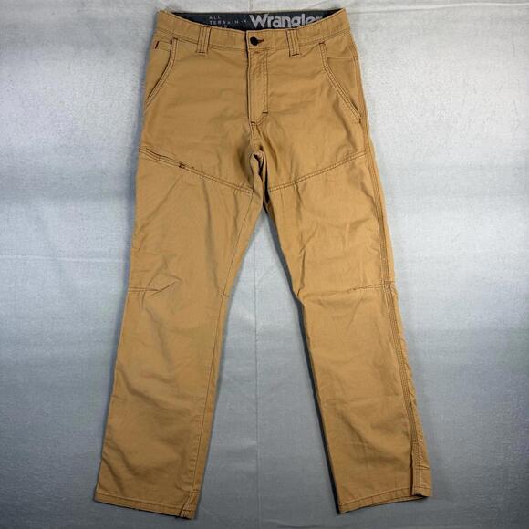 Wrangler ATG Pants Mens 30x30 Khaki Tan Rugged Utility Tactical Outdoor Canvas - Picture 1 of 8